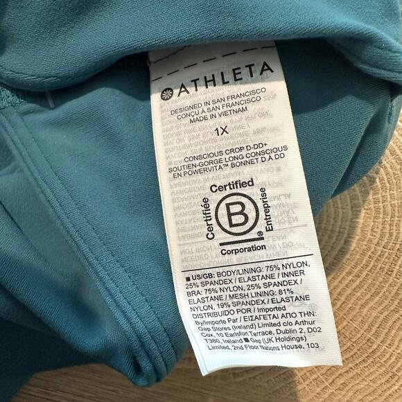 Athleta Conscious Crop D-DD Borealis Green 1X - Picture 7 of 10